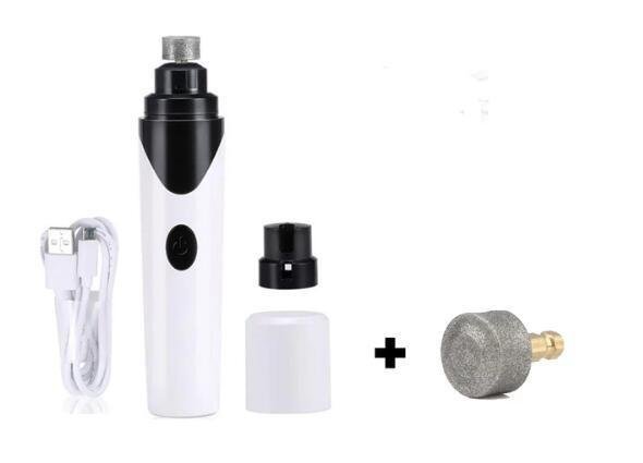 Dog Hugs Cat Electric Pet Nail Grinder Pencil Sharpener Style - USB Rechargeable Nail Trimmer - Pets Perfect