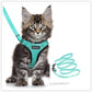 Escapeguard Cat Vest Harness And Car Seat Belt Adapter - Adjustable, Reflective, And Escape - Proof Harness For Cats And Small Dogs - Pets Perfect