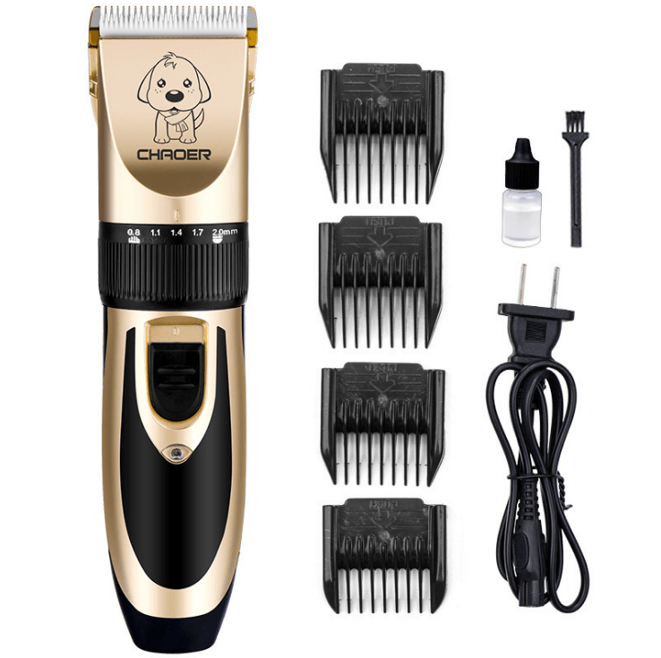 Dog Hugs Cat Complete Pet Grooming Kit - Professional Hair Trimmer & Electric Nail Clippers Set for Dogs