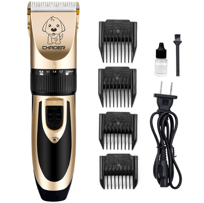Dog Hugs Cat Complete Pet Grooming Kit - Professional Hair Trimmer & Electric Nail Clippers Set for Dogs