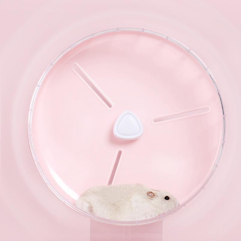 Ultra-Quiet Hamster Running Wheel Roller With Stand - The Perfect Toy For Your Furry Friend.