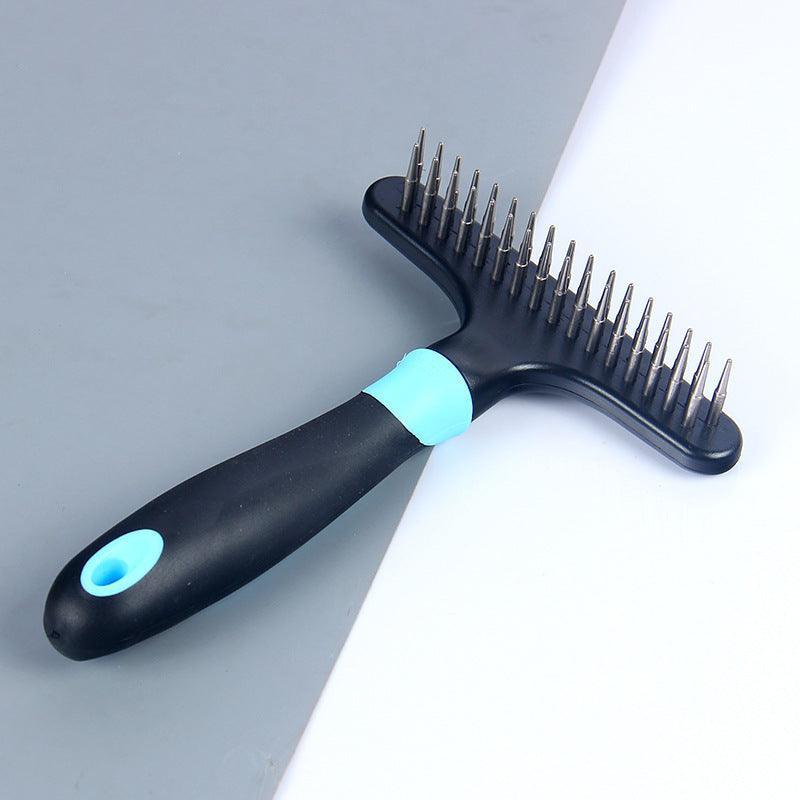 Stainless Steel Pin Brush - Professional Hair Removal Comb for Dogs