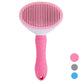 Dog Hugs Cat Self - Cleaning Cat Grooming Comb - Stainless Steel Fine Needle Comb for Cats - Pets Perfect