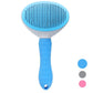 Dog Hugs Cat Self - Cleaning Cat Grooming Comb - Stainless Steel Fine Needle Comb for Cats - Pets Perfect