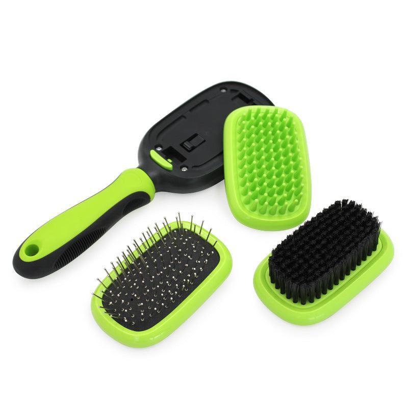 5 - in - 1 Multi - Function Dog Deshedding Tool - Massage, Detangling, and Grooming Brush - Pets Perfect