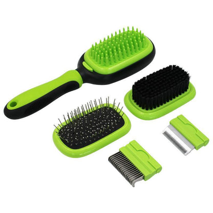 5 - in - 1 Multi - Function Dog Deshedding Tool - Massage, Detangling, and Grooming Brush - Pets Perfect