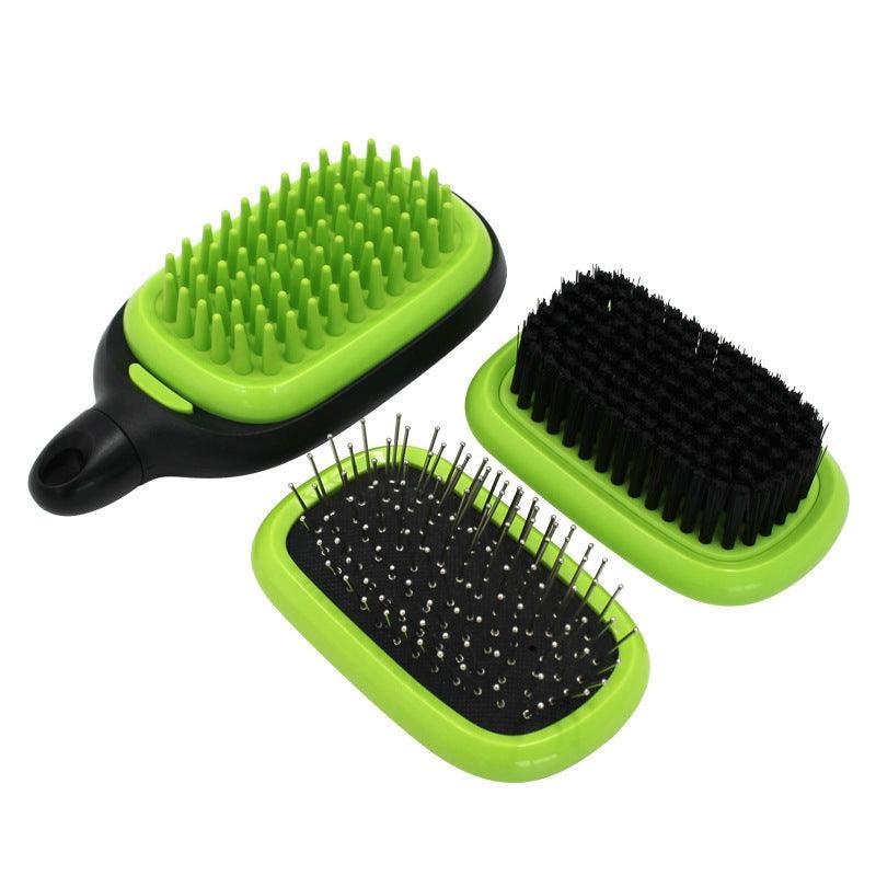 5 - in - 1 Multi - Function Dog Deshedding Tool - Massage, Detangling, and Grooming Brush - Pets Perfect