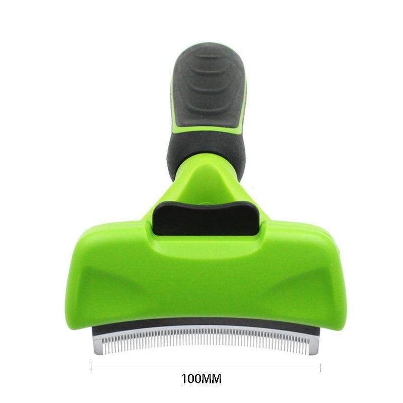 Dog Hugs Cat Pet Hair Wizard - Arc Blade Deshedding & Trimming Comb for Dogs - Pets Perfect