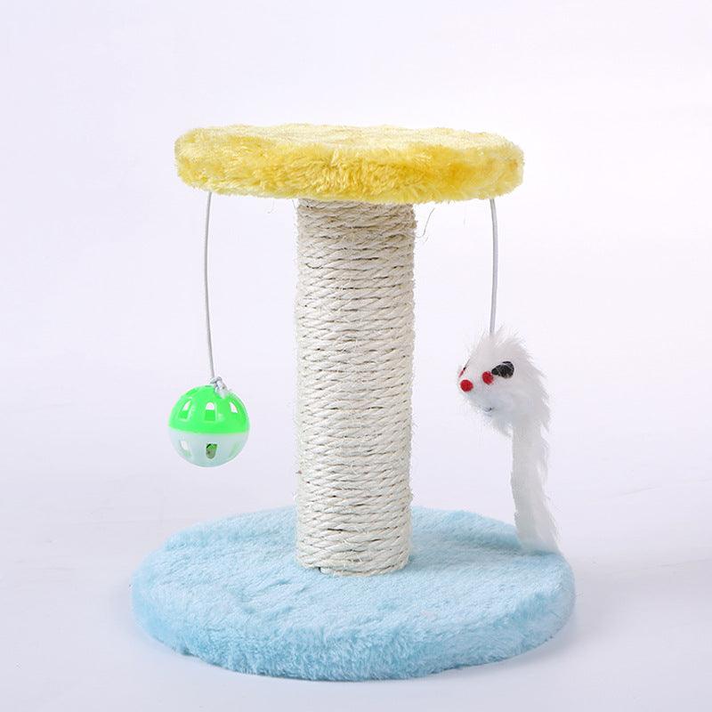 Compact Cat Climbing Frame - Small Sisal Scratching Tower for Kittens