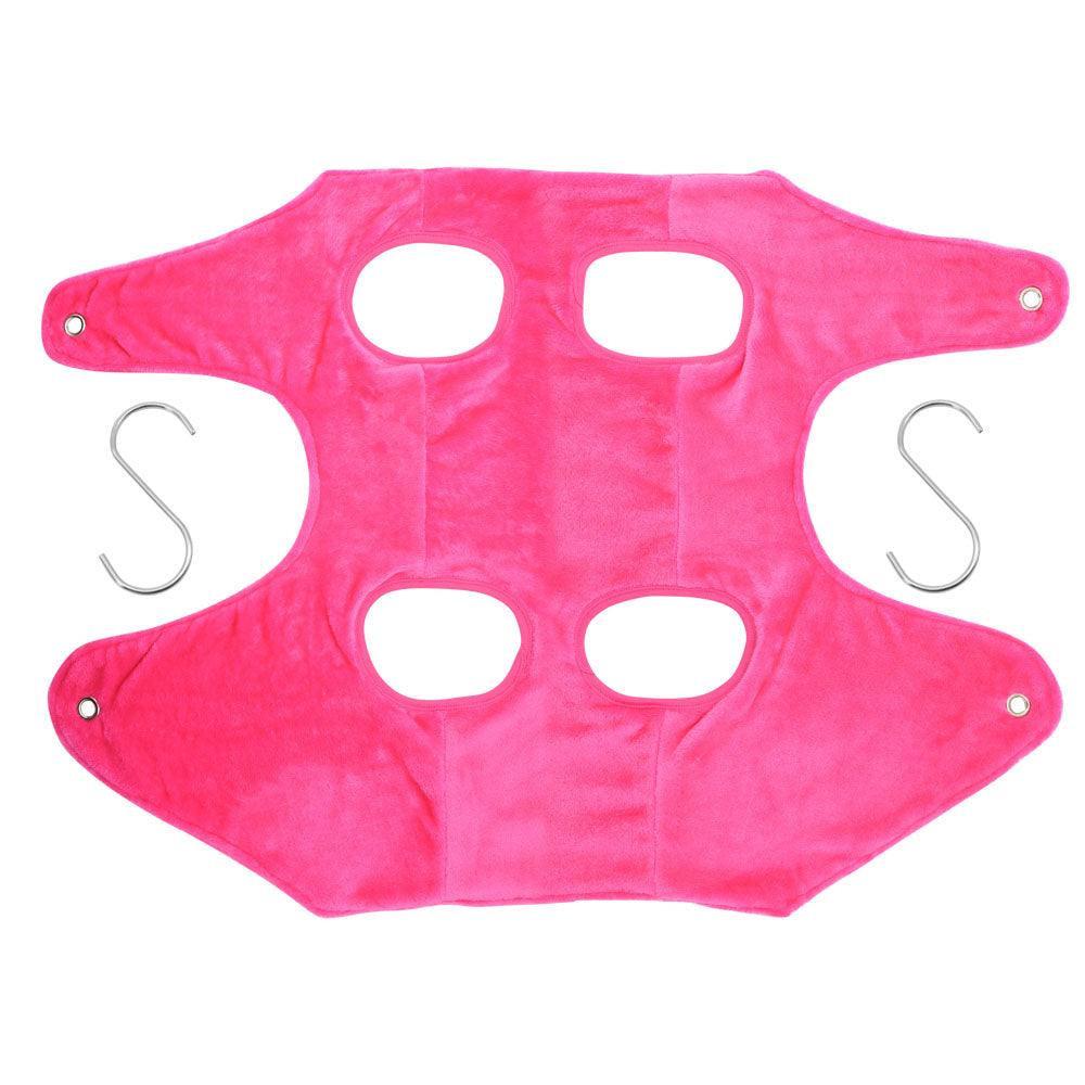 Dog Hugs Cat SerenePaws Pet Grooming Hammock - Soft Velvet Restraint Bag for Stress - Free Nail Trimming - Pets Perfect