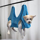 Dog Hugs Cat SerenePaws Pet Grooming Hammock - Soft Velvet Restraint Bag for Stress - Free Nail Trimming - Pets Perfect
