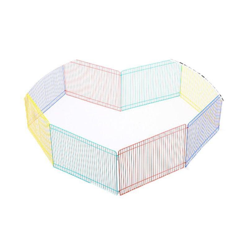 Rainbow Ventilated Hamster Cage Fence Set.