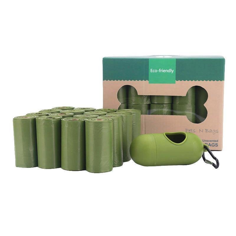 Ecopaws Biodegradable Pet Waste Bags with Dispenser - 16 Rolls Eco - Friendly Dog Cleanup Kit - Pets Perfect