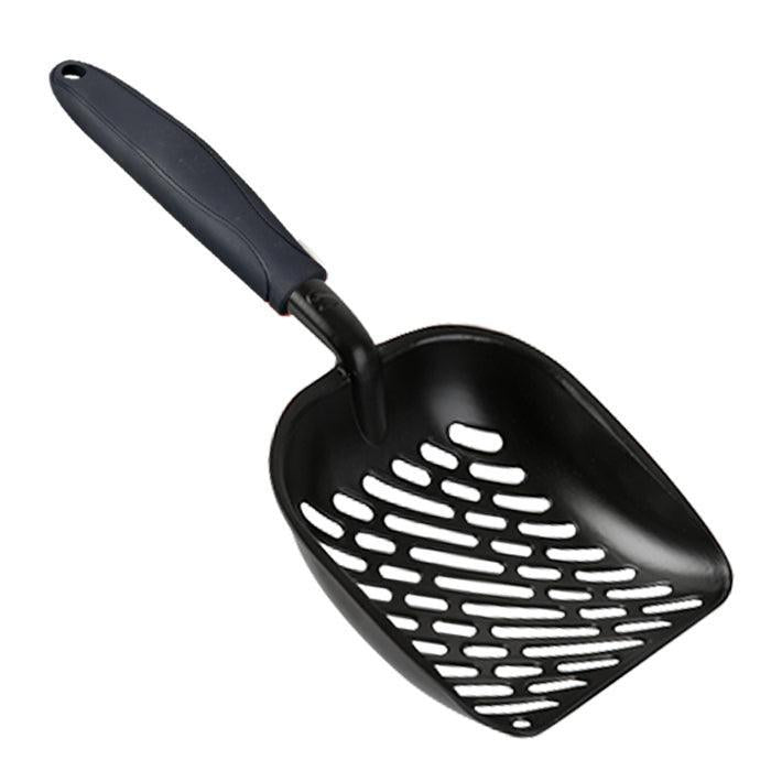 Extra Large Black Coated Aluminum Alloy Cat Litter Shovel - Pets Perfect