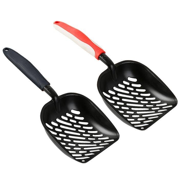 Extra Large Black Coated Aluminum Alloy Cat Litter Shovel - Pets Perfect