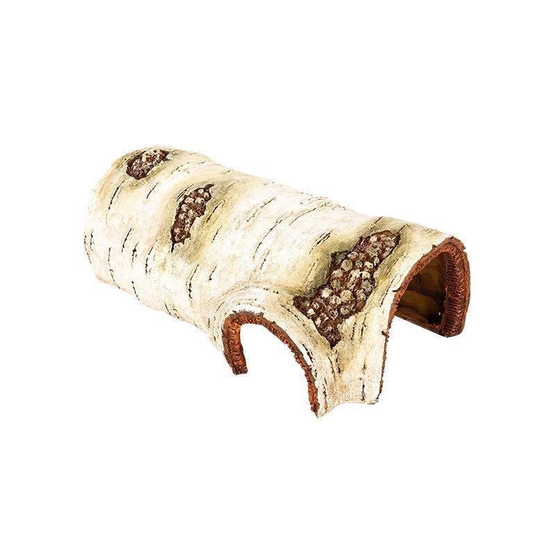 Resin Birch Hideaway for Small Pets - Natural - Look Retreat - Pets Perfect