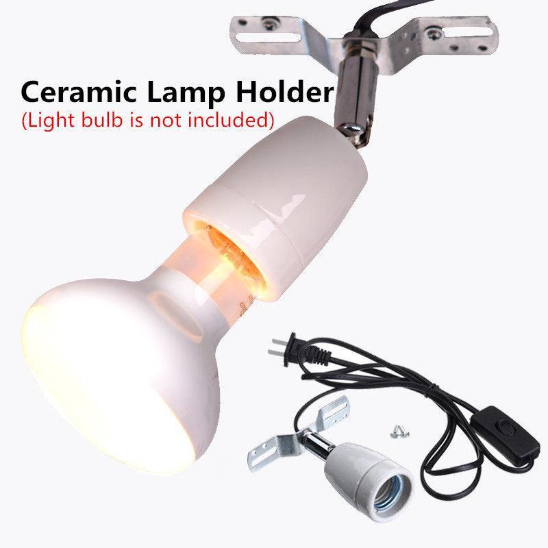 Reptile Pro 400W Ceramic Heat Lamp Holder With Rotating Base - Pets Perfect