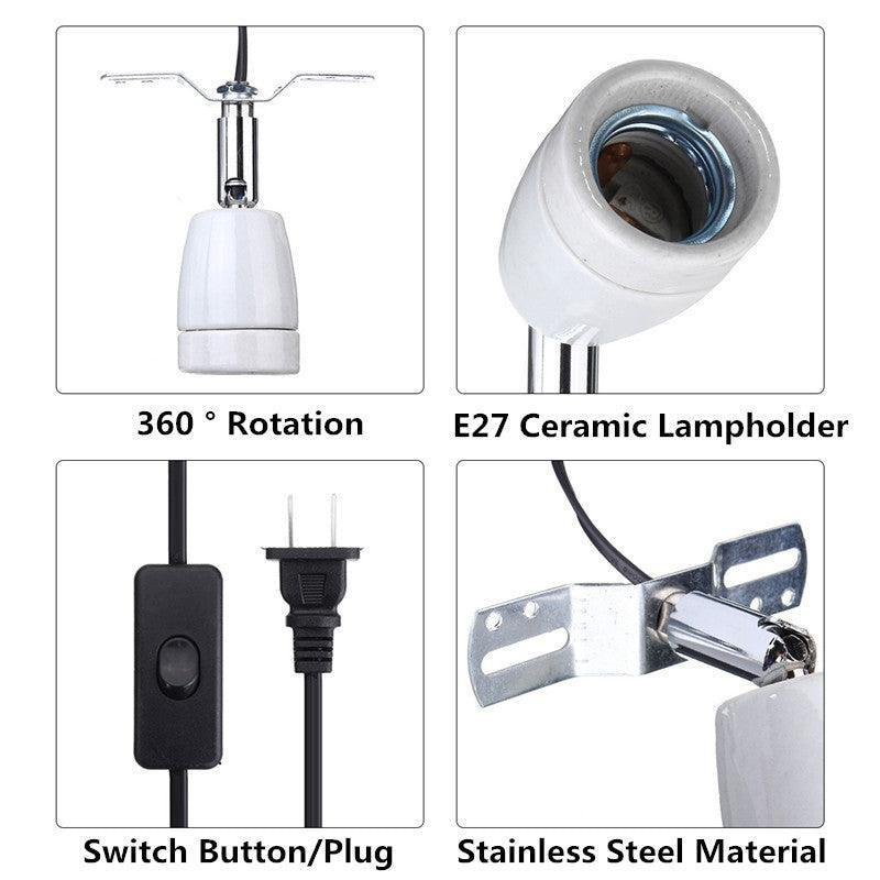 Reptile Pro 400W Ceramic Heat Lamp Holder With Rotating Base - Pets Perfect