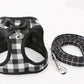 Grid Pattern Cat Chain Traction Rope Set With Chest Harness And Collar - Pets Perfect