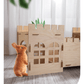 Premium Eco-Friendly Rabbit Castle: Assembled Detachable Wooden House For Rabbits And Guinea Pigs