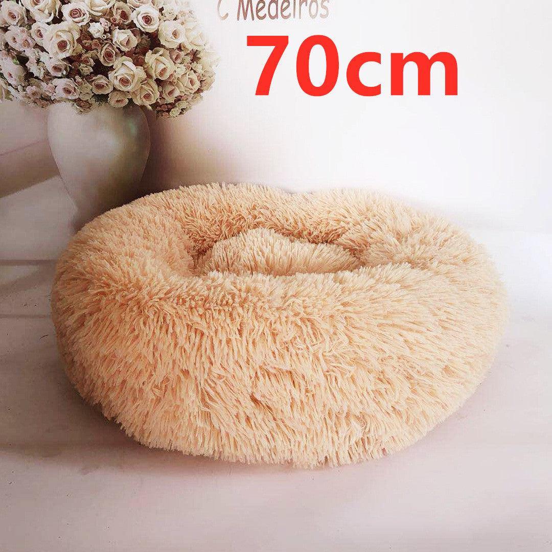 Cozy Haven: Luxurious Round Pet Bed For Winter Comfort - Pets Perfect