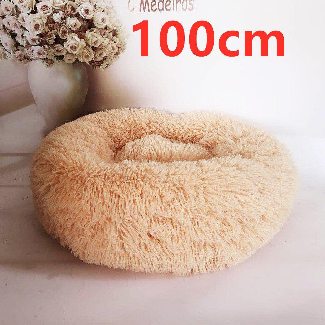Cozy Haven: Luxurious Round Pet Bed For Winter Comfort - Pets Perfect