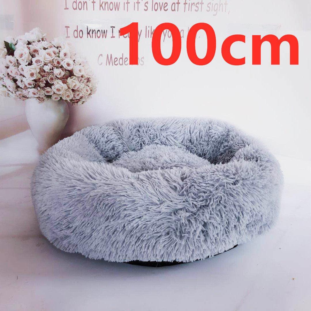 Cozy Haven: Luxurious Round Pet Bed For Winter Comfort - Pets Perfect