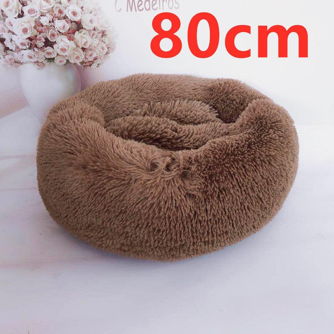 Cozy Haven: Luxurious Round Pet Bed For Winter Comfort - Pets Perfect