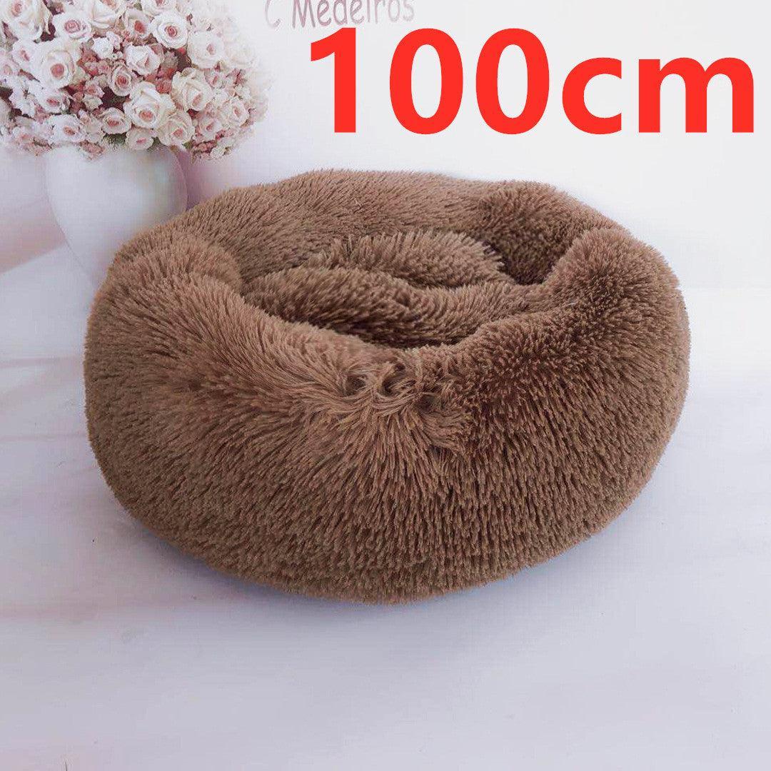 Cozy Haven: Luxurious Round Pet Bed For Winter Comfort - Pets Perfect