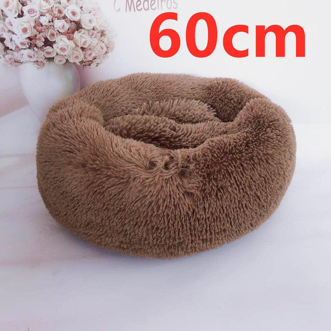 Cozy Haven: Luxurious Round Pet Bed For Winter Comfort - Pets Perfect