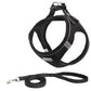 Reflective Mesh Dog Leash And Harness Set - Lightweight And Comfortable Traction Suit For Dogs - Pets Perfect