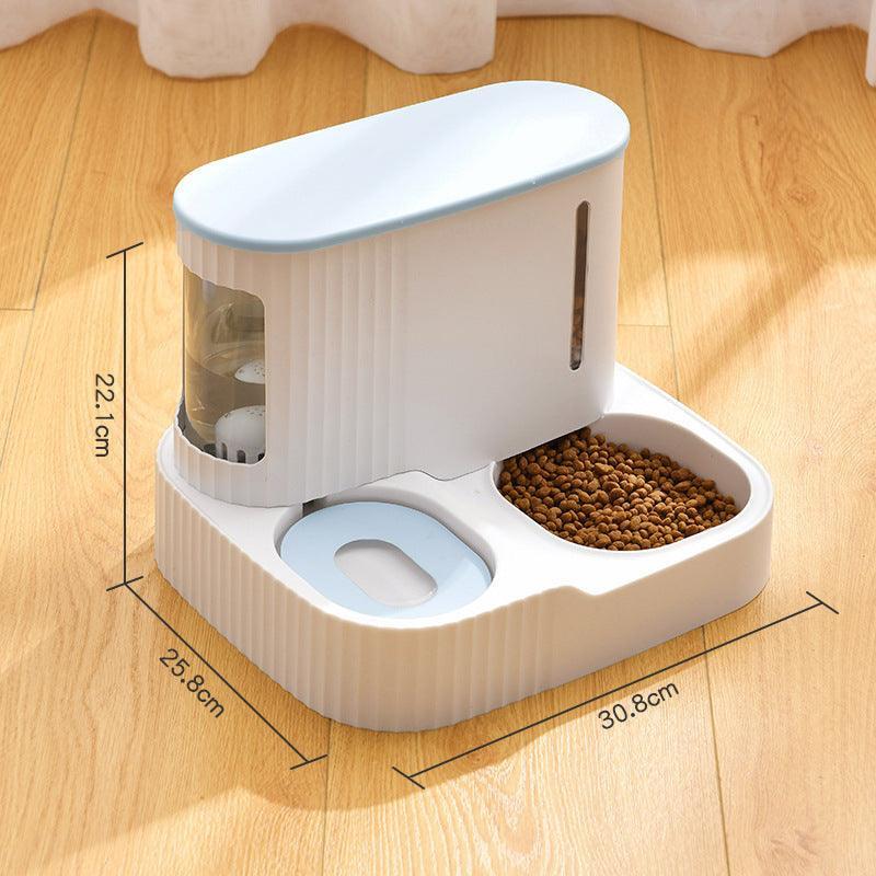 Pet Oasis: Automatic Cat Drinking Fountain And Feeder - Pets Perfect