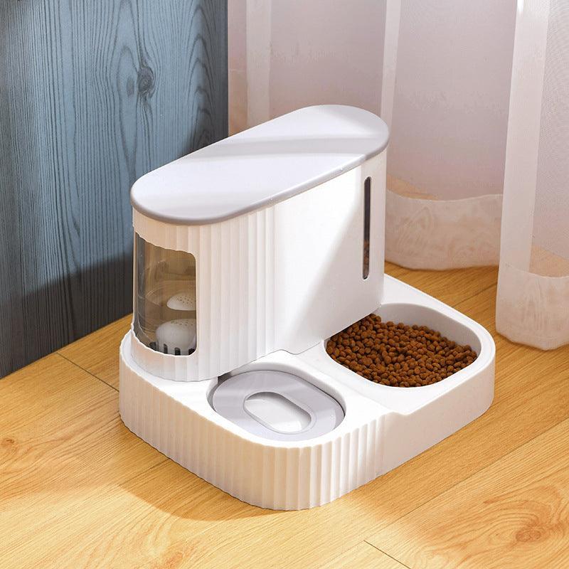 Pet Oasis: Automatic Cat Drinking Fountain And Feeder - Pets Perfect