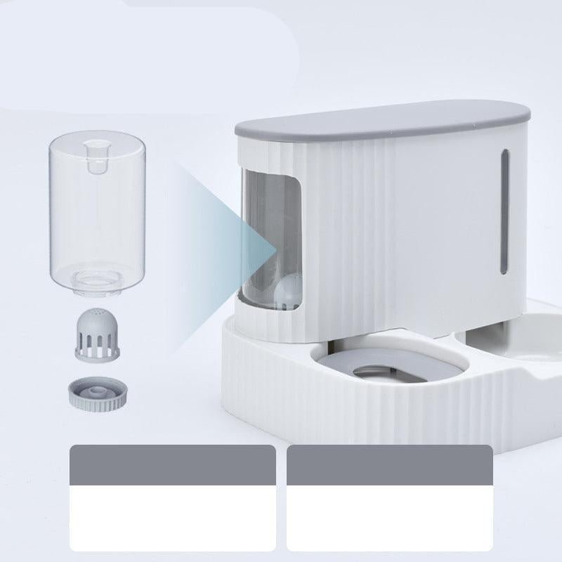 Pet Oasis: Automatic Cat Drinking Fountain And Feeder - Pets Perfect
