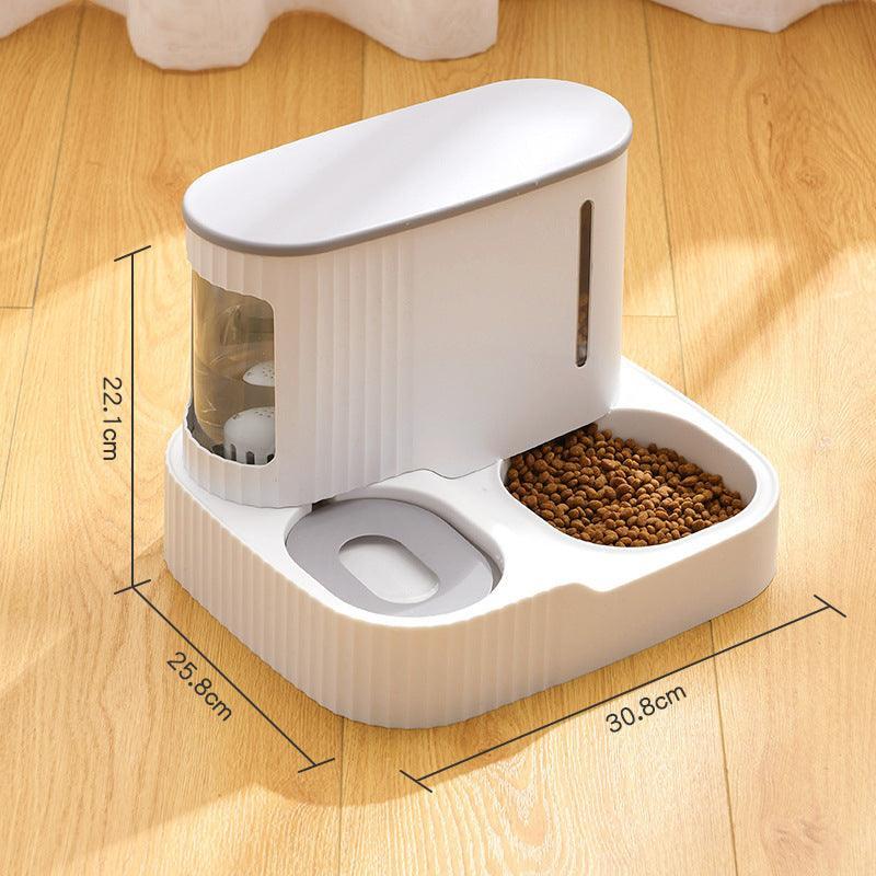 Pet Oasis: Automatic Cat Drinking Fountain And Feeder - Pets Perfect