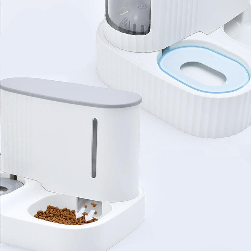 Pet Oasis: Automatic Cat Drinking Fountain And Feeder - Pets Perfect