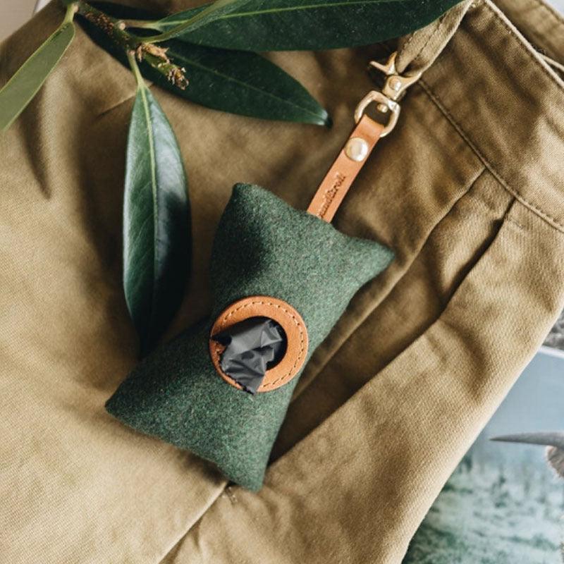Portable Pet Waste Bag Dispenser - Compact Leash-Attachable Dog Poop Bag Holder