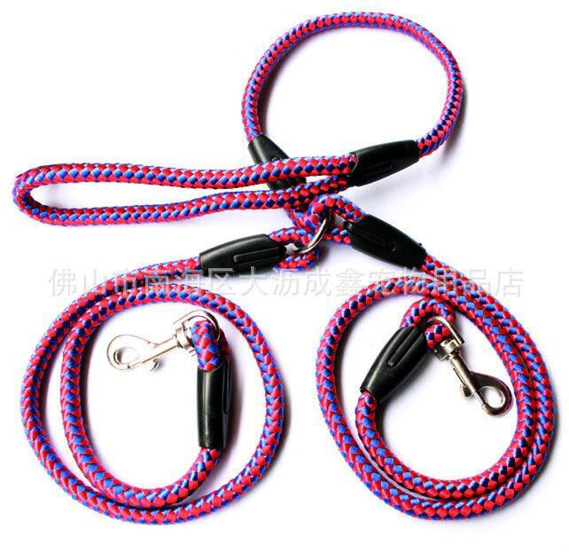 Ultimate Dual - Handle Dog Walking Leash - Premium Quality, Reflective Rope For Optimal Safety - Pets Perfect