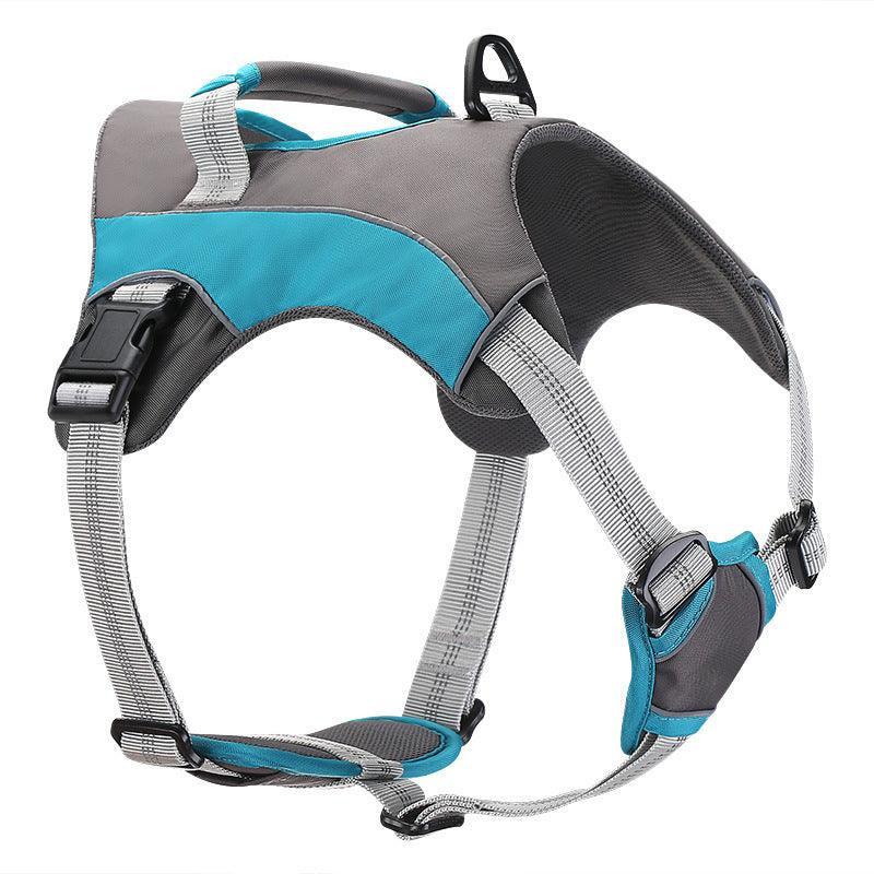 Reflective Chest Strap Dog Leash Set With Towing Rope - Pets Perfect