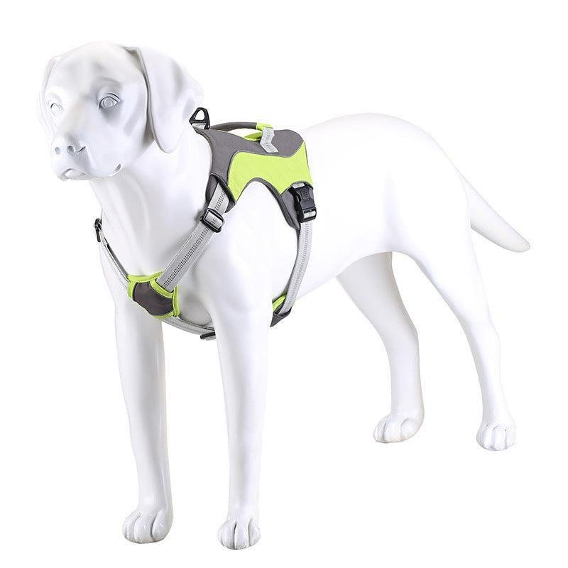 Reflective Chest Strap Dog Leash Set With Towing Rope - Pets Perfect