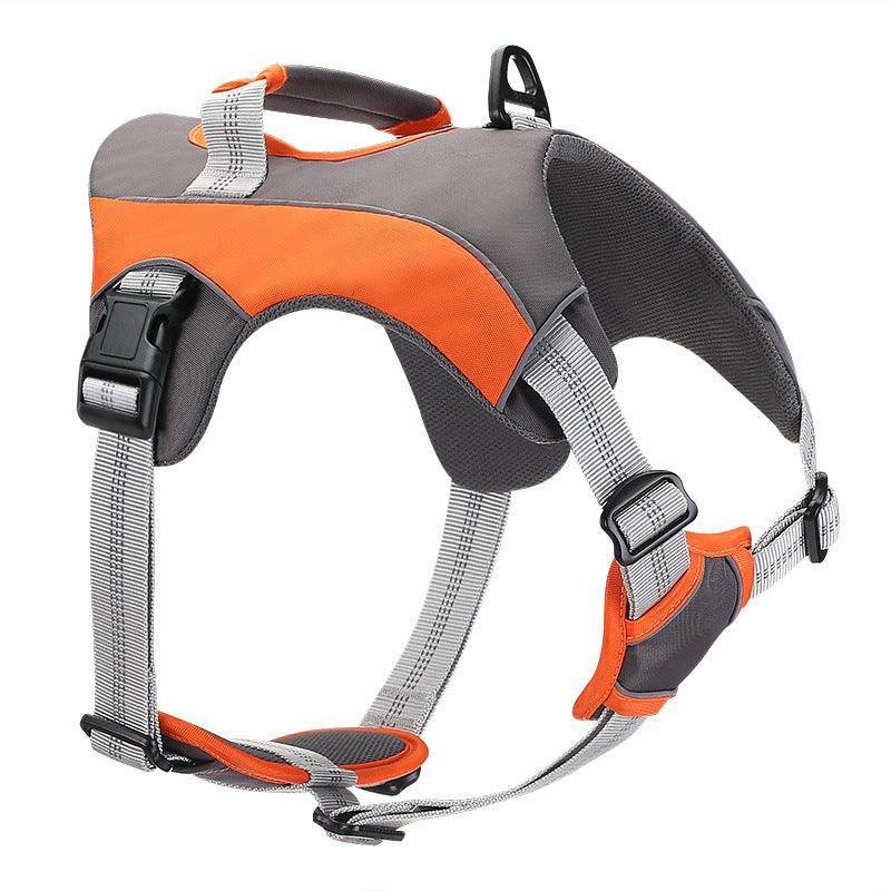 Reflective Chest Strap Dog Leash Set With Towing Rope - Pets Perfect