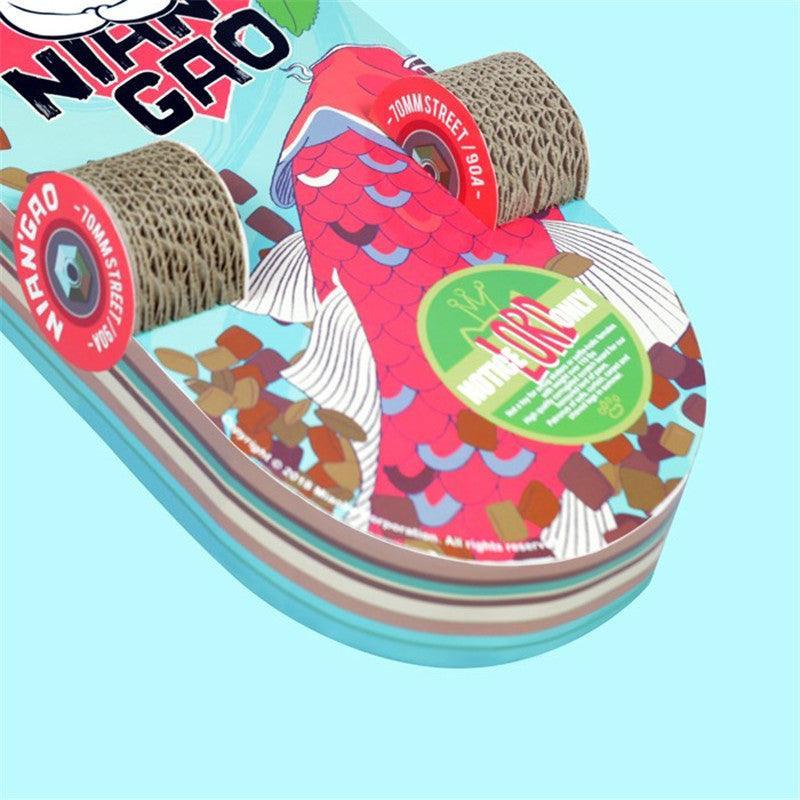 Skateboard Cat Scratching Board - The Ultimate Playtime Haven For Your Feline Friend - Pets Perfect