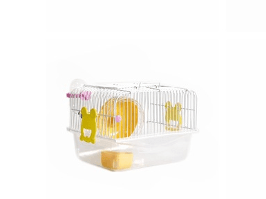 Compact Hamster Cage Starter Kit - Complete Habitat with Accessories - Pets Perfect