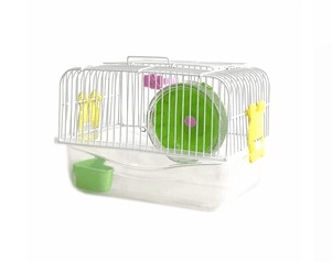 Compact Hamster Cage Starter Kit - Complete Habitat with Accessories - Pets Perfect