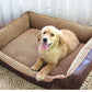 Luxury Suede Dog Bed Set With Free Bone, Blanket, And Summer Mat - Pets Perfect