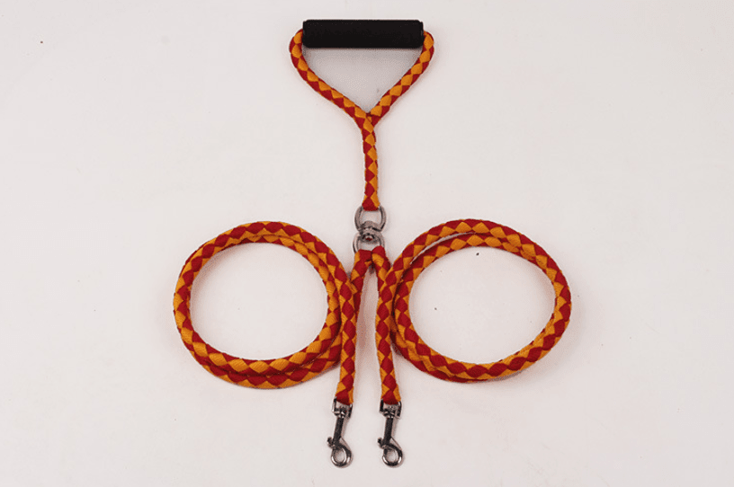 Double - Ended Hand - Knitted Braided Rope Dog Leash: The Ultimate Outdoor Companion - Pets Perfect