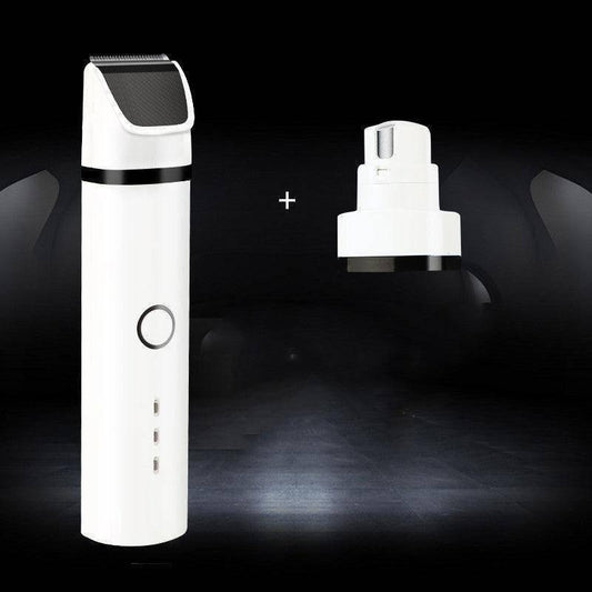 Dog Hugs Cat Rechargeable Pet Hair Trimmer - Electric Grooming Clipper for Dogs & Cats