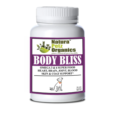 Body Bliss - Omega 3 & 6 Super Food + Heart, Brain Joint, Blood & Coat Support* - Pets Perfect