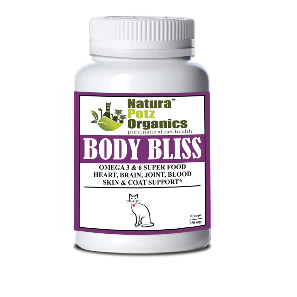 Body Bliss, Omega 3 & 6 Super Dog Food + Heart, Brain Joint, CAT / 150 CAPS/ 250 MG/ SIZE 3/1, view 5