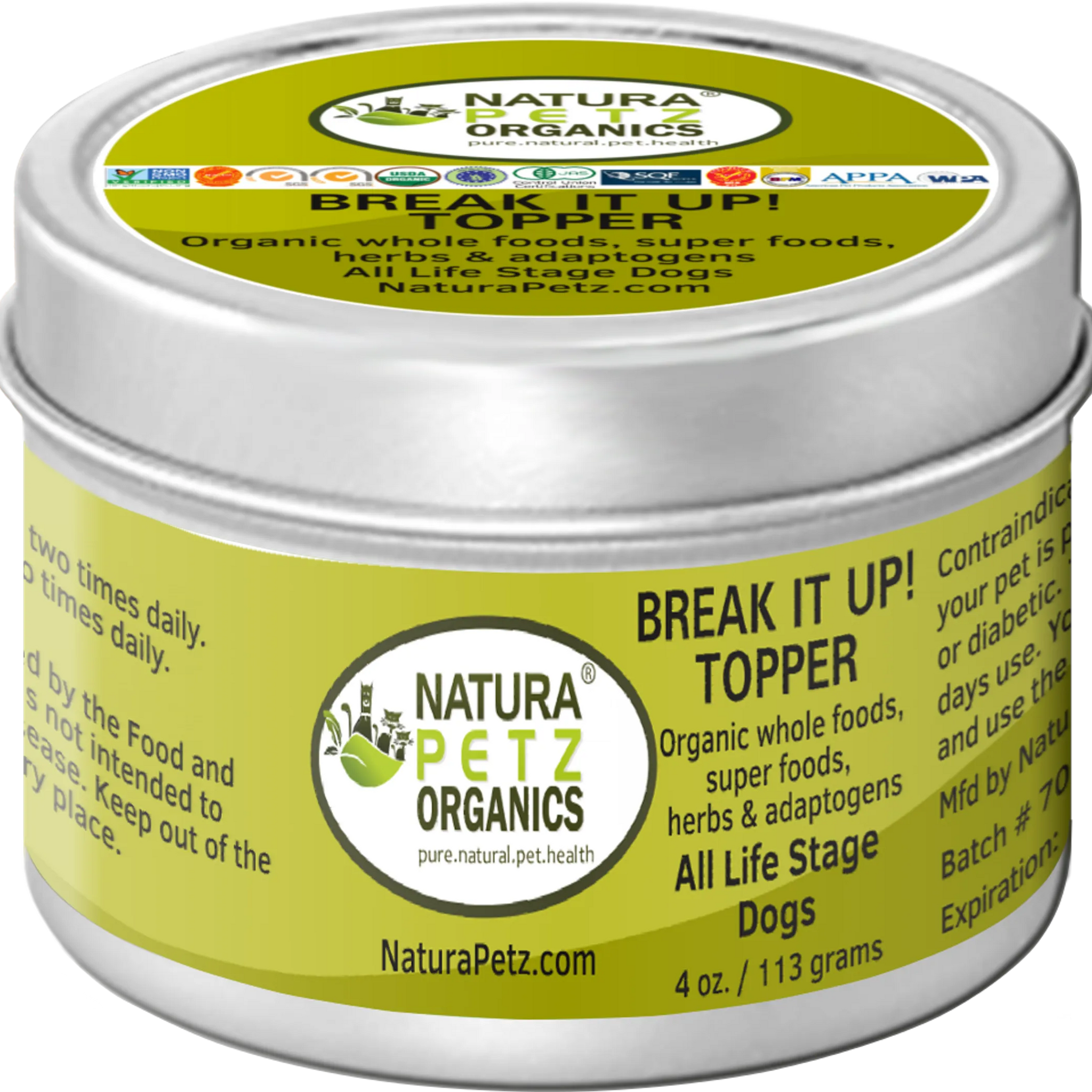 Break It Up! Meal Topper Stone Breakder Stone Eliminator* For Dogs And Cats - Flavored Meal Topper For Stones*
